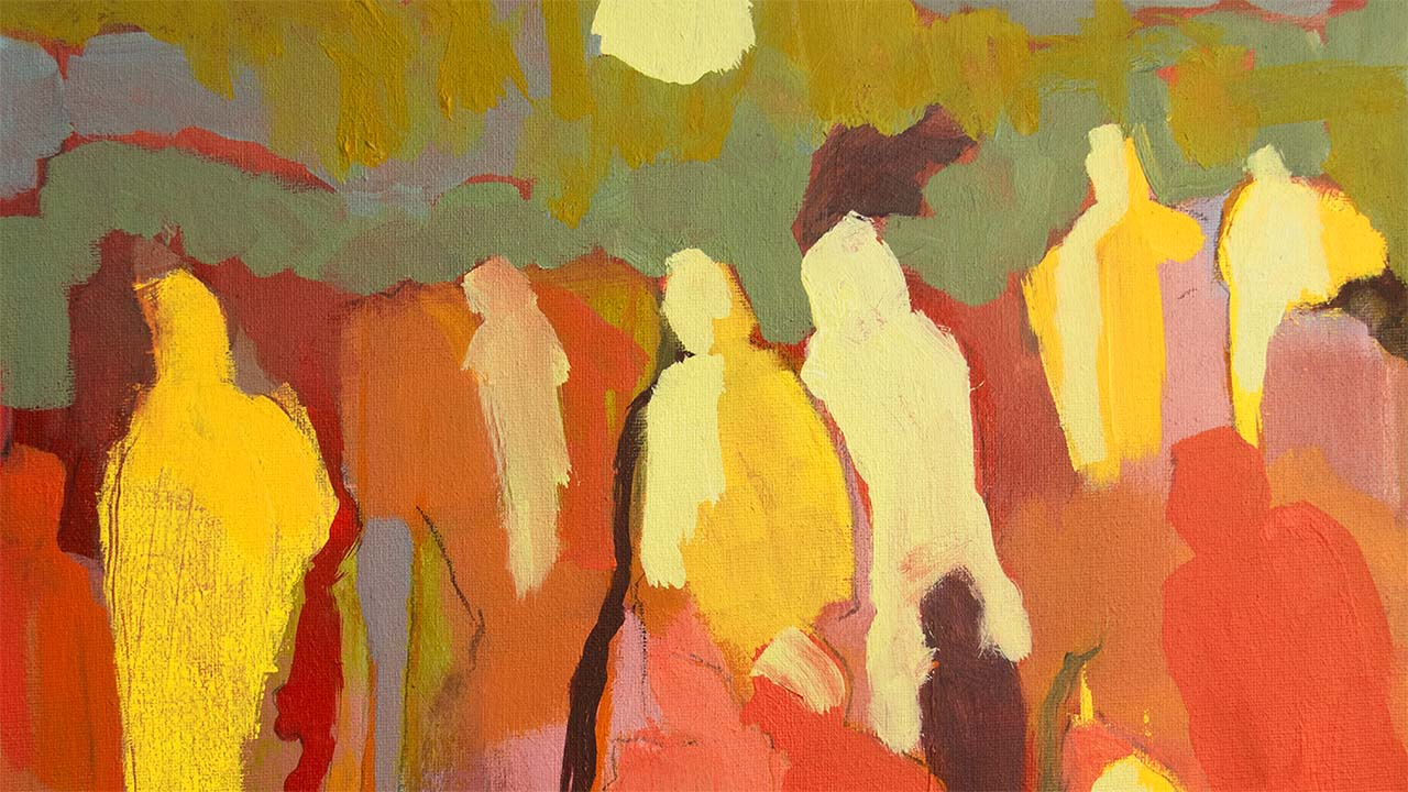 Alone Together painting by Justine Wahlin